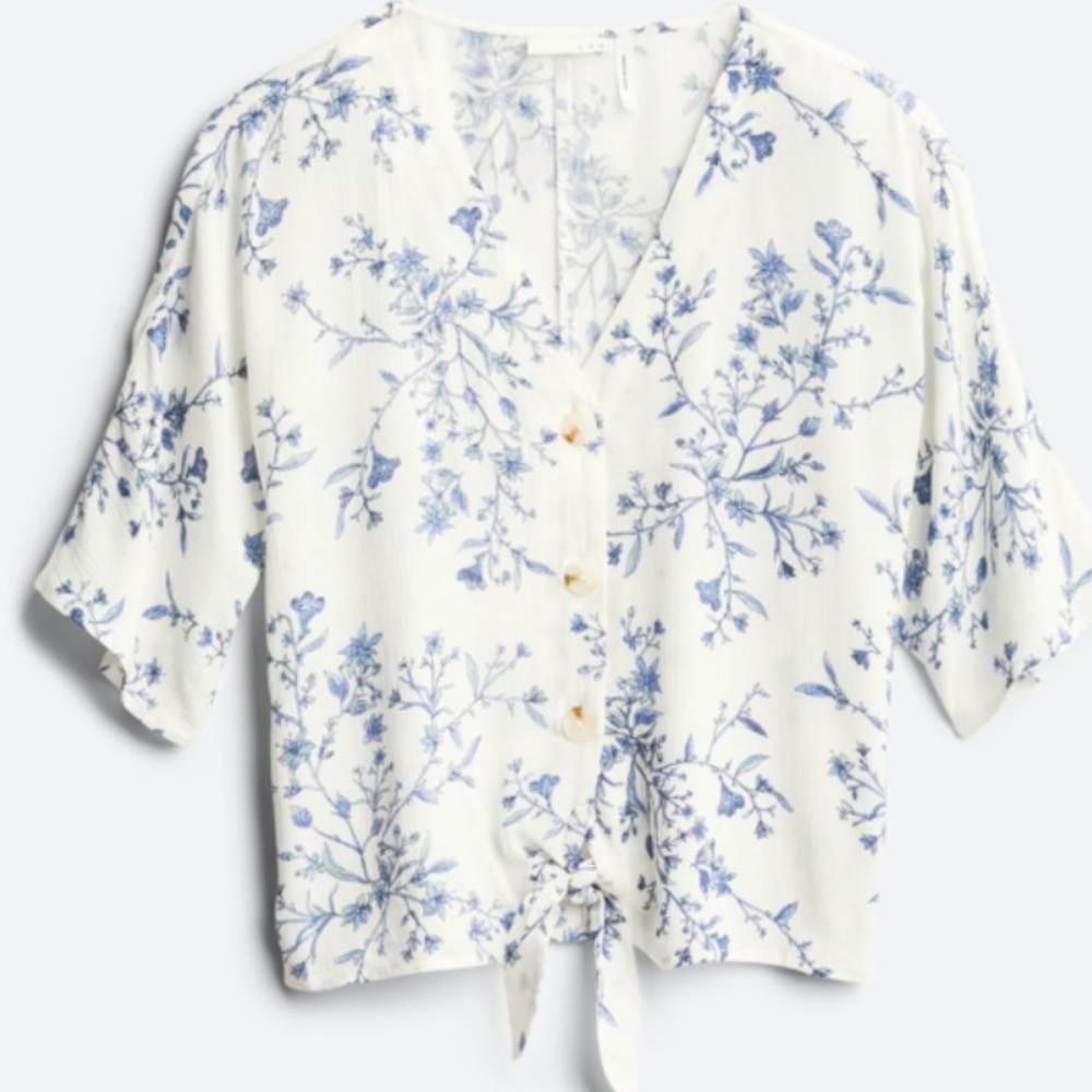 Elayne tie front top